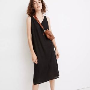 Madewell linen blend midi dress